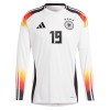 Maillot à Manches Longues Allemagne Sane 19 Domicile Euro 2024 Pour Homme